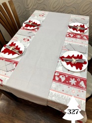 Коледен комплект за маса "Бяла Коледа - 327