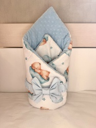 Зимно порт бебе за изписване "Сини мечета", 80/80см.