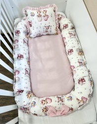 Бебешко гнездо "Весели мъници" - розово