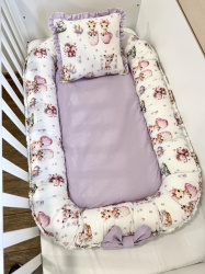 Бебешко гнездо "Весели мъници" - лилаво