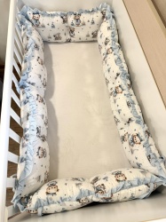 Обиколници за бебешка кошара "Моряче" - синьо