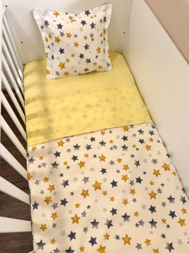 Бебешки спален комплект "Звездички" - 130/100см.