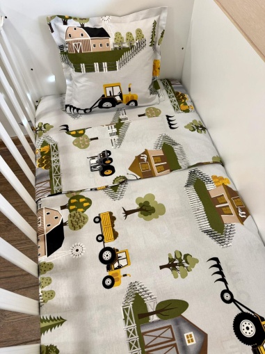 Бебешки спален комплект "Ферма" - 130/100см.