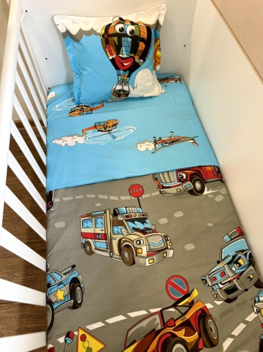 Бебешки спален комплект "Пожарна" - 130/100см.