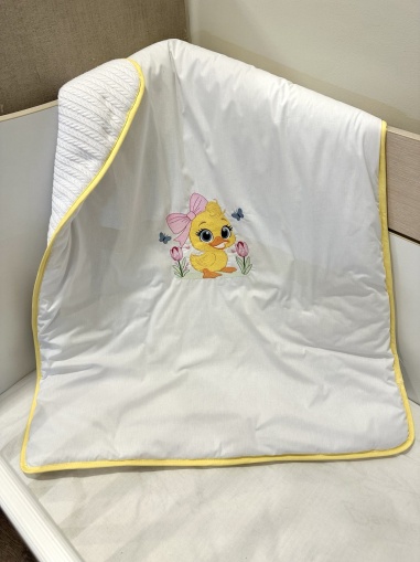 Персонализирано бебешко одеяло с бродерия "Пате", 80/90см.