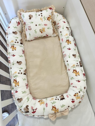 Бебешко гнездо "Горичка" - бежово