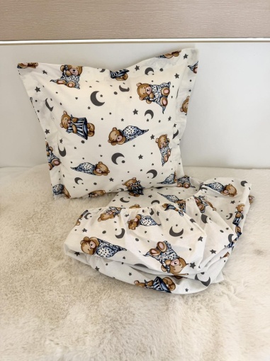 Долен чаршаф с ластик + калъфка - "Гуш"