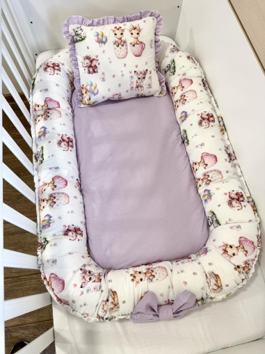 Бебешко гнездо "Весели мъници" - лилаво