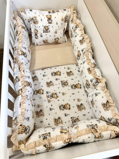 Бебешки спален комплект 8 части с обиколници "Моряче"