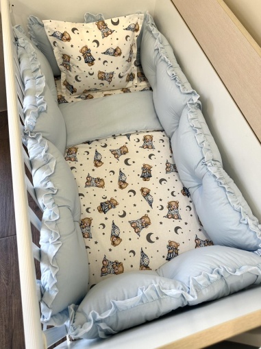 Бебешки спален комплект 8 части с обиколници "Гуш"