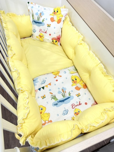 Бебешки спален комплект 8 части с обиколници "Патета"