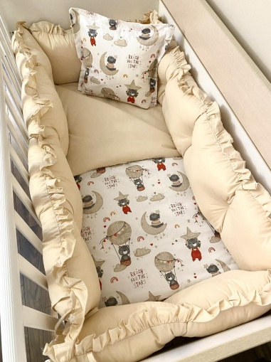 Бебешки спален комплект 8 части с обиколници "Балони"