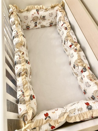 Crib bumpers "Green Balloons"