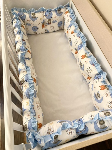 Crib bumpers "Green Balloons"