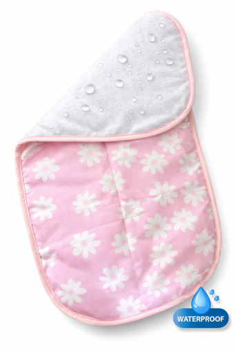 Непромокаема подложка 2в1 "Розови цветенца"