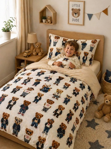 Детски спален комплект "Готините мечоци"