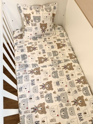 Бебешки спален комплект от бархет "Мечета" - 130/100см.