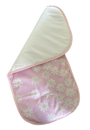 Непромокаема подложка 2в1 "Розови цветенца"