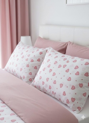 Спален комплект "Сладки сърчица"