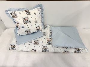 Бебешки комплект за количка "Моряче" - синьо