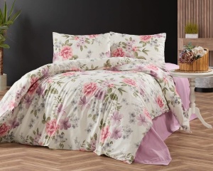 Спален комплект "Цветна хармония" - лилаво